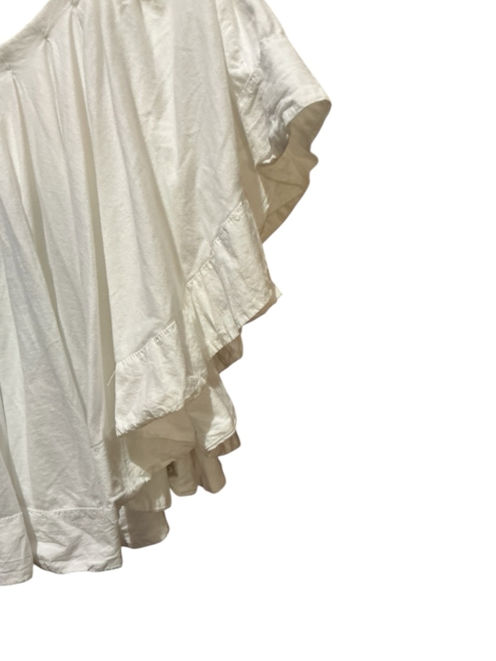 MAEVE Anthropologie WHITE Short Sleeve Swing Top - Picture 6 of 12